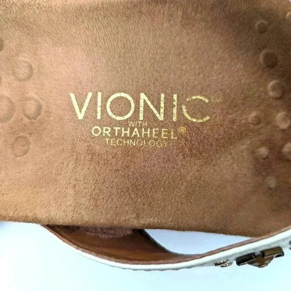 Vionic Floriana Geometric Stone Beaded Flip Flop Sandals - 6 - Picture 10 of 11